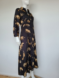 Progress maxi dress. Mt. 38, Tijgerprint.