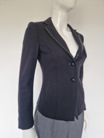 Marc Cain blazer. Maat N3, Zwart/scheerwol