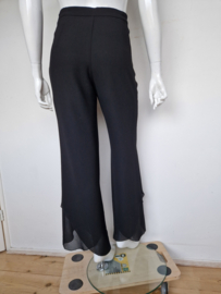 Hermann Lange pantalon. Mt. 42, Zwart.