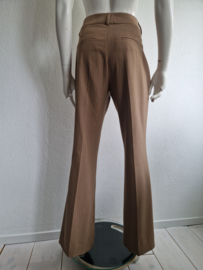 Five Units krijtstreep pantalon Clara. Maat 30,Lichtbruin.