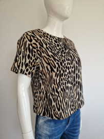 Marlene Birger top. Maat 36, Beige/bruin.