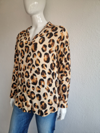 Fabienne Chapot blouse Lily Cato. Maat 42, Bruintinten.