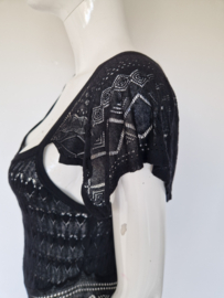 Twinset zwart kanten jurk. Maat 36,