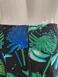 Lien & Giel maxi rok. Maat M. Zwart/print.