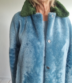 Werner Christ lamsvachtjas | Maat 38 | Blauw/groen |