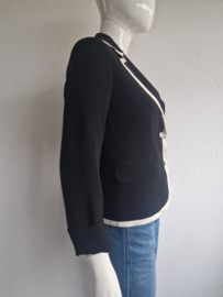 123 blazer. Maat 34/36, Zwart/crème