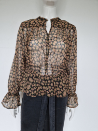 Scotch & Soda blouse. Mt. M. Transparant/print.