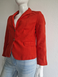 Purdey blazer. Maat 42. Rood/linnen.