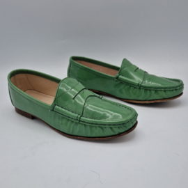 Pertini loafers. Maat 39. Mintgroen/lakleer.