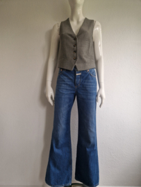 Summum gilet Herringbone. Maat S. Grijs.