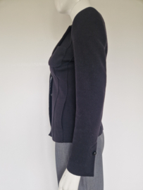 Marc Cain blazer. Maat N3, Zwart/scheerwol