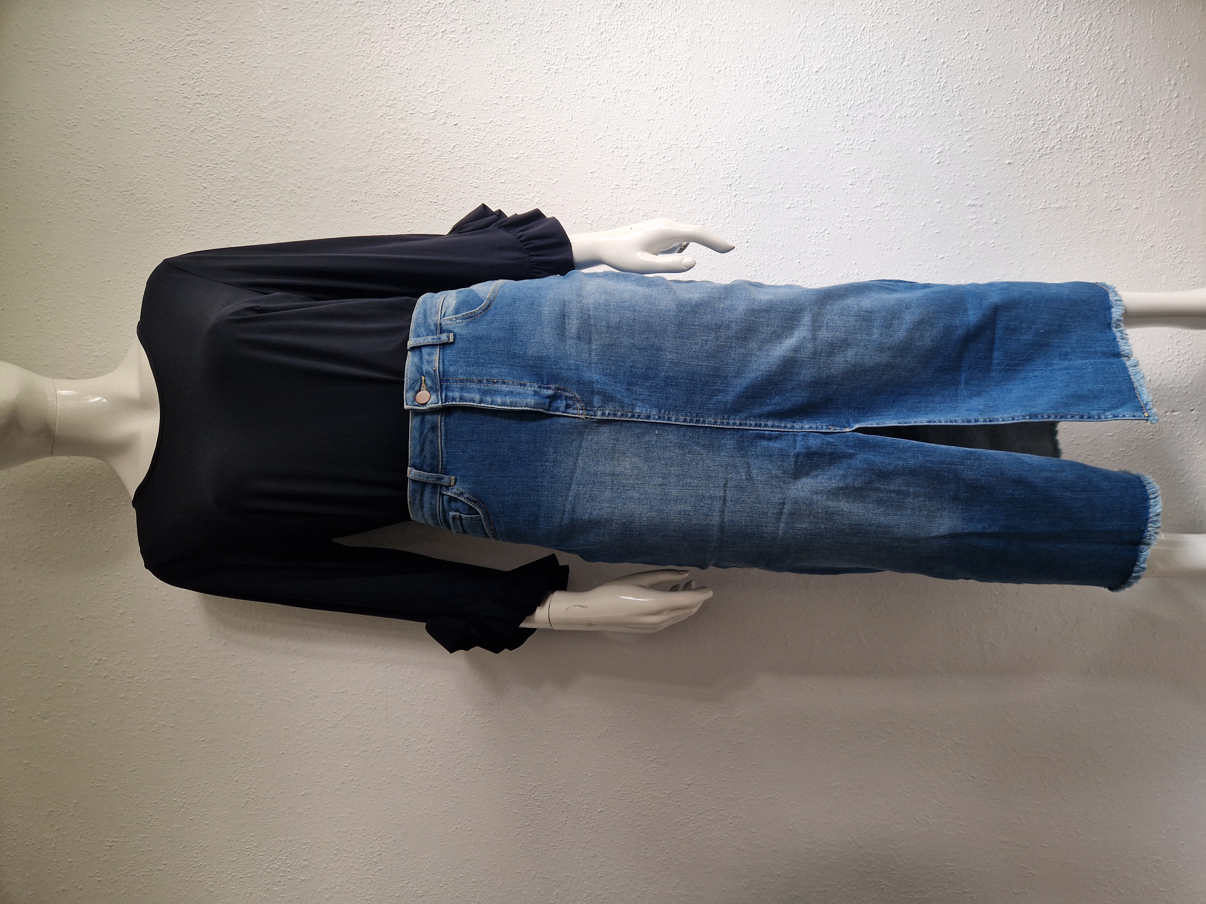 Ivy Beau jeansrok met split. Maat 38, Blauw.