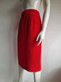 Edgar Vos midi rok. Maat 38, Rood.