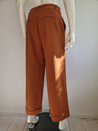 King Louie cropped pantalon. Maat 38, Karamel.