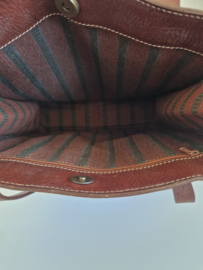 Il Calzolaro leren shopper. Bruin