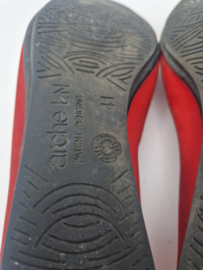 Arche ballerina's Ninaya. Maat 41, Rood/leer.