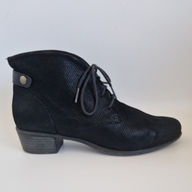 Durea veterlaarsjes | Maat 6 | Zwart | Leer |