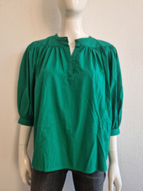Antik Batik Karo blouse. Maat XS/36, Groen.