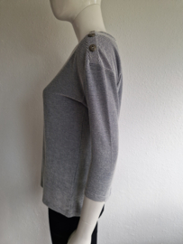 Christian Siriano shirt. Maat M. Blauw/wit/streep