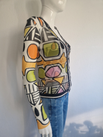 Set (vest & top). Maat 36. All over print.
