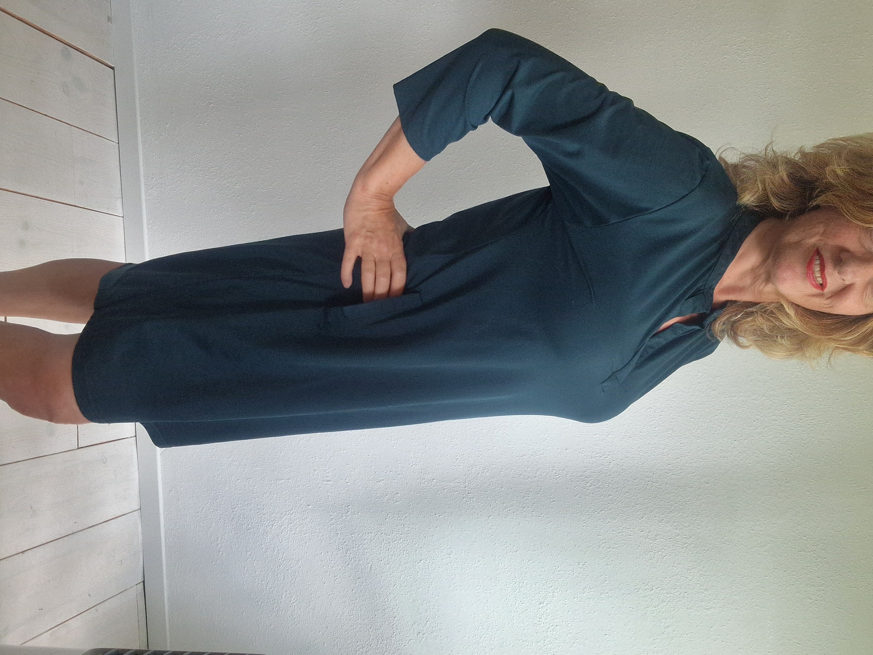Glam Studio jurk. Maat M. Petrol.