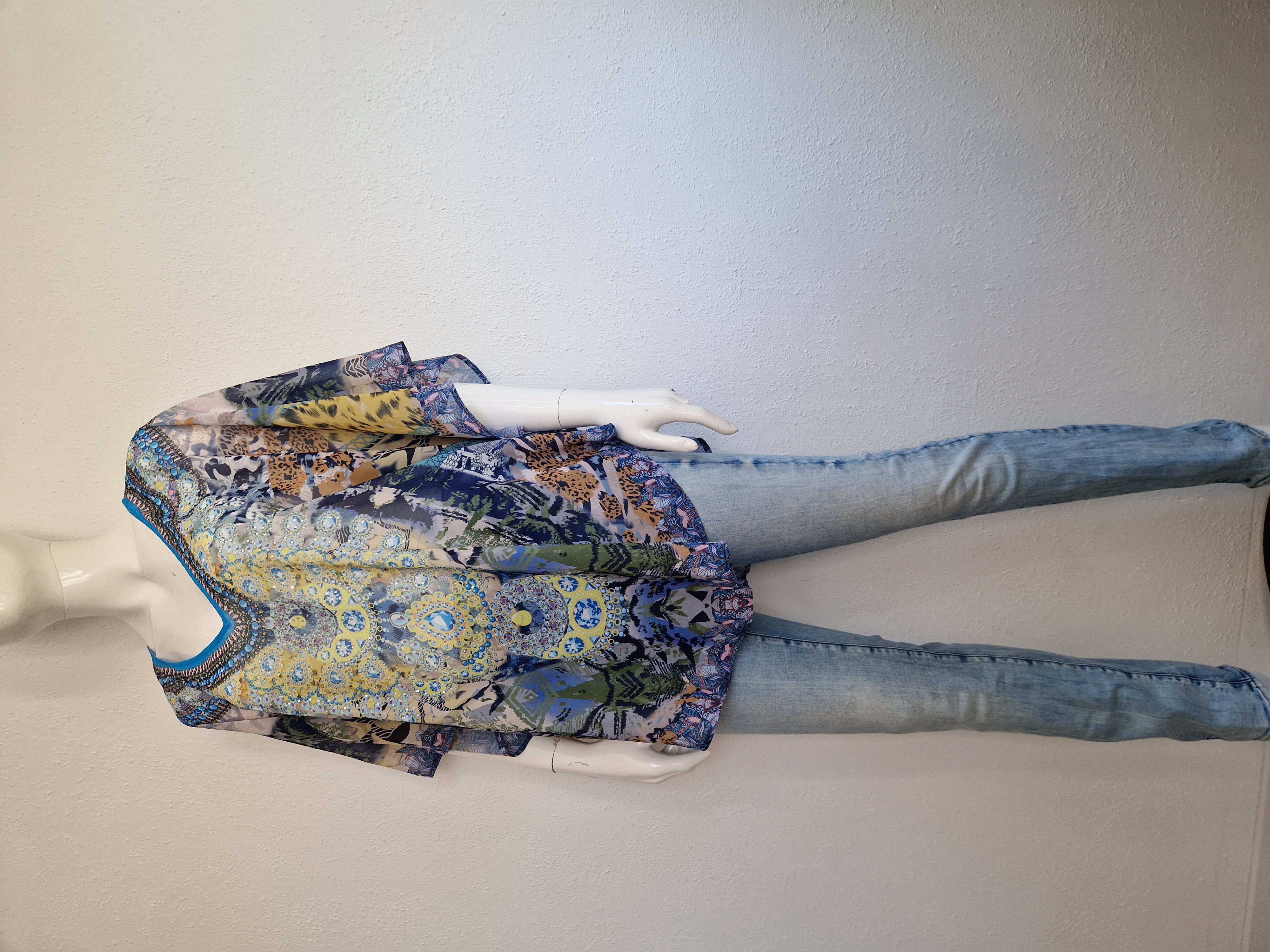 Kaftan. Maat AS. All over print.