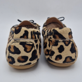 Babouche mocassins. Maat38, Beige/luipaard.