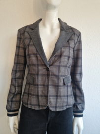 Florèz blazer. Maat L.Grijs/ruit.