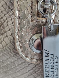 Nicoli leren handtas | Goud | Leer |