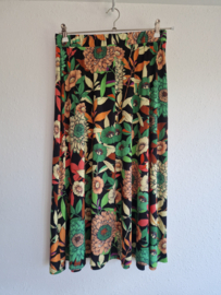 Ilse Jacobsen rok | Maat M | Zwart/bloemenprint |