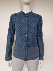 Kuyichi denim blouse. Mt. S. Blauw.