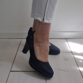 No Stress pumps. Maat 40, Blauw/leer.