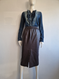 Femmes du Sud vegan rok Ninette. Maat M. Bruin.