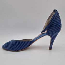 Kop en Staart sandalette pumps. Maat 40, Blauw.