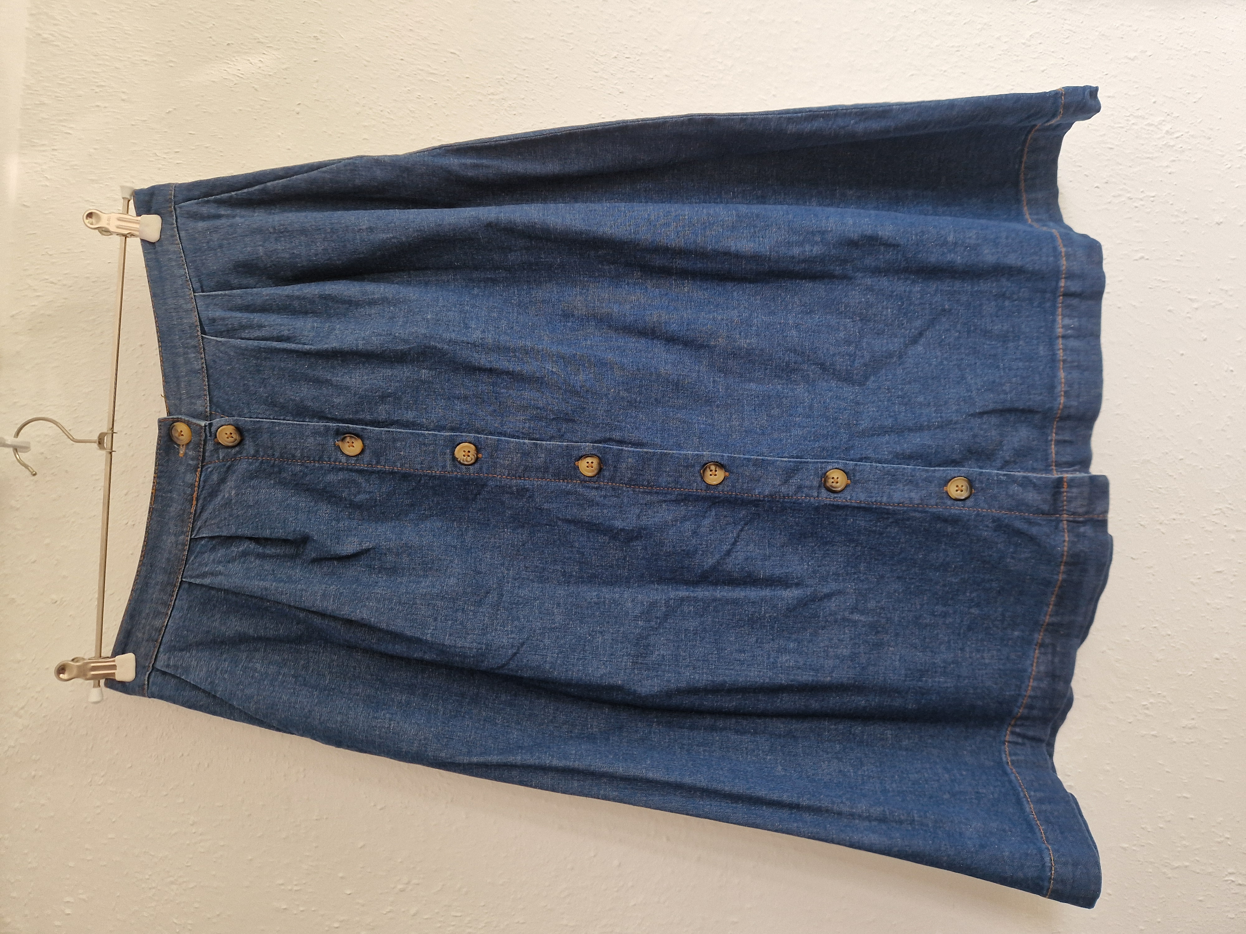 King Louie denim rok. Maat 38, Blauw