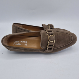 Marcos Nalini loafers. Maat 38,5, Taupe/ suede.