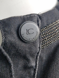 Luisa Cerano denim jasje. Maat 40, Zwart