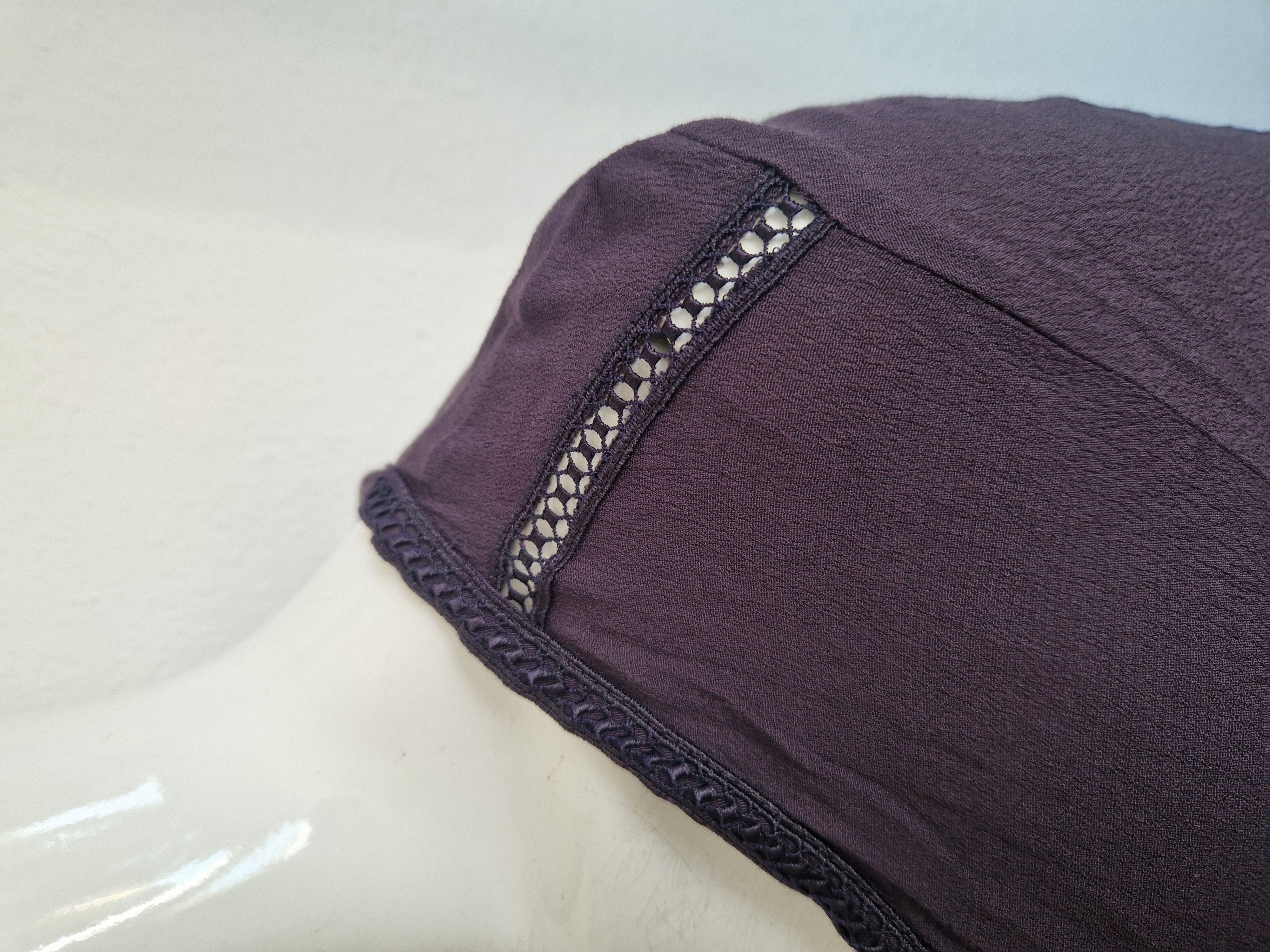 Artlove jurk. Maat 38, Aubergine.