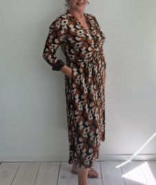 King Louie midi blousejurk. Maat 42, Retroprint.
