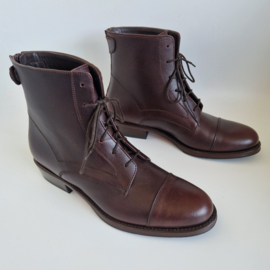 Terra leren veterlaarsjes | Maat 39 | Bruin |