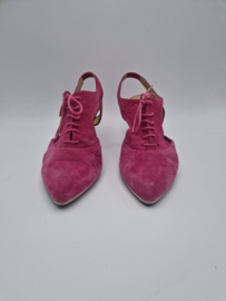 Audley London suède slingback pumps. Maat 41,fuchsia