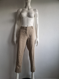 Cambio cropped pantalon. Maat 40, Beige/linnen.