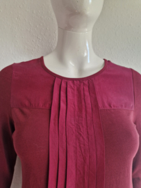 Purdey top. Maat M. Wijnrood/zijde.