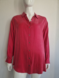 Créton blouse Cremmie. Maat XL. Framboos.