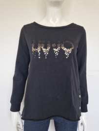 Liu Jo sweater. Mt. S. Zwart/pailletten.