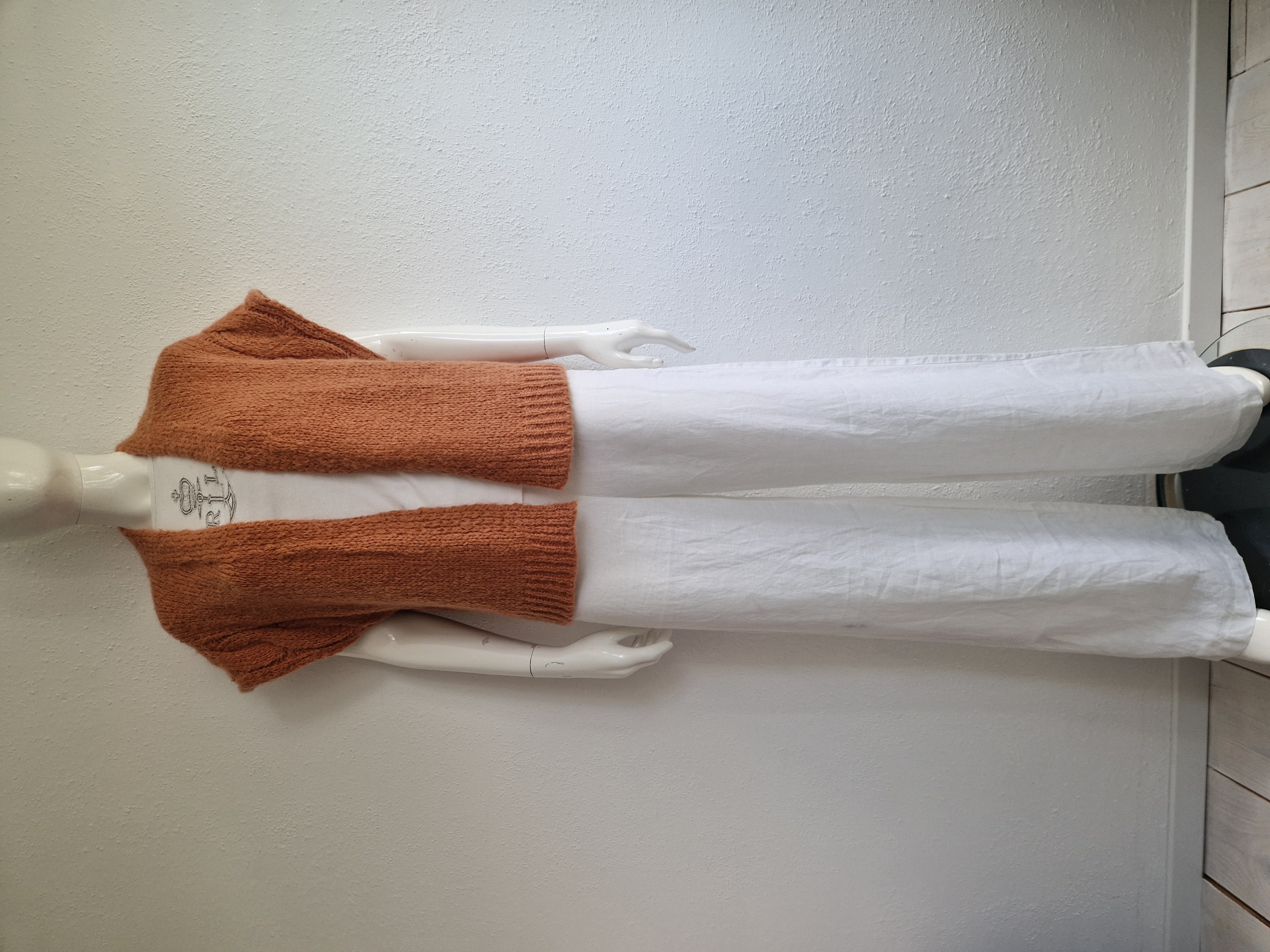 Summum vest Rustic. Maat S. Old Peach/Mohair.