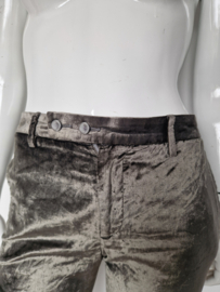 Richmond X velours pantalon. IT. maat 48, Grijs/groen.