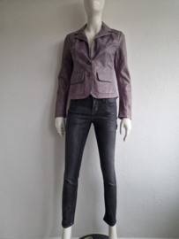Transmission blazer. Maat 36, Lila/ leer.