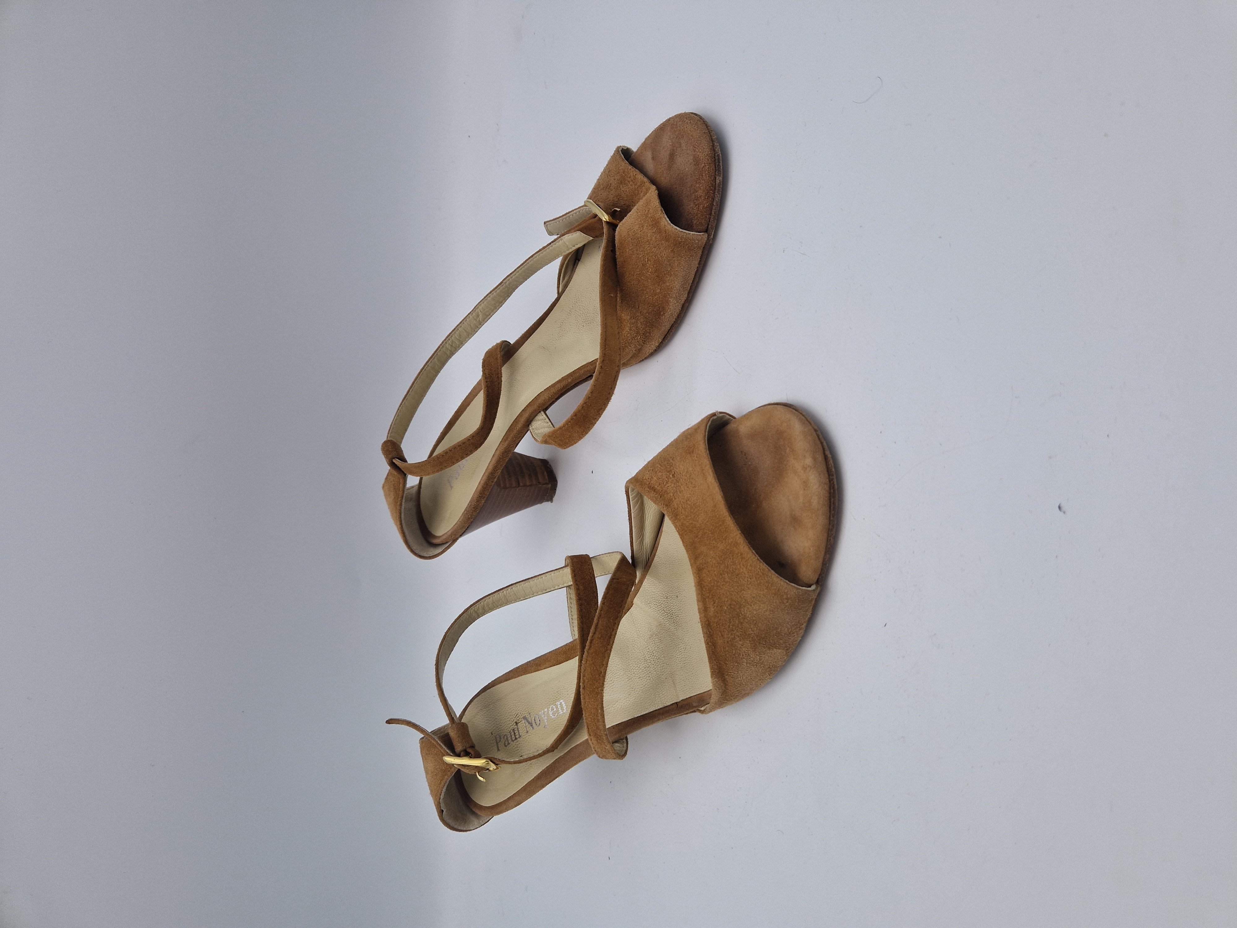 Paul Noyen sandalen. Maat 40, Karamel/suede.