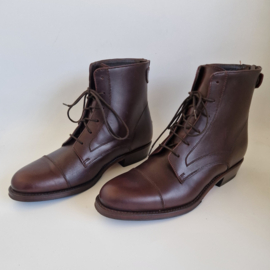 Terra leren veterlaarsjes | Maat 39 | Bruin |
